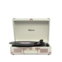 Ver imagem 1 de Maleta Vitrola Toca Disco Vinil Bluetooth USB Classico Retro Vintage - Rosa Gold