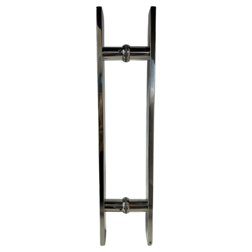 Puxador Barra Chata Base Redonda Inox 304 Polido 4x1x80x60cm - 4