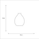 Ver imagem 2 de Vasinho de Mesa Decorativo de Cerâmica Pequeno Oasis Azul Royal Ocean 10x8 cm