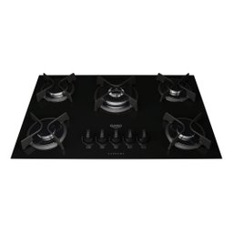 Cooktop 5 Bocas com Mega e Tripla Chama Turbo Glass Dako - 2