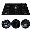 Ver imagem 4 de Cooktop 5 Bocas com Mega e Tripla Chama Turbo Glass Dako