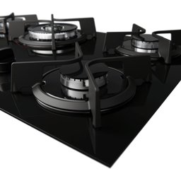 Cooktop 5 Bocas com Mega e Tripla Chama Turbo Glass Dako - 6