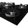 Cooktop 5 Bocas com Mega e Tripla Chama Turbo Glass Dako - 6