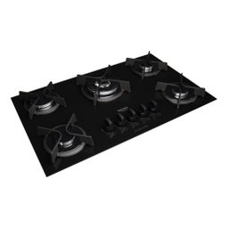 Cooktop 5 Bocas com Mega e Tripla Chama Turbo Glass Dako - 3