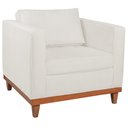Ver mais imagens de Kit Sofa 2 Lugares e Poltrona Europa Bouclé Branco - Amarena Móveis