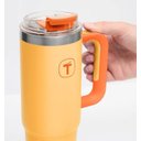 Ver imagem 4 de Copo Térmico Big T com Canudo 1,1 Litros Damasco Tupperware