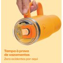 Ver imagem 3 de Copo Térmico Big T com Canudo 1,1 Litros Damasco Tupperware