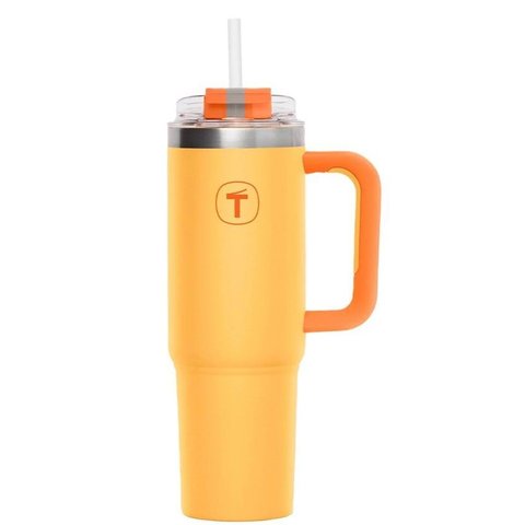 Copo Térmico Big T com Canudo 1,1 Litros Damasco Tupperware