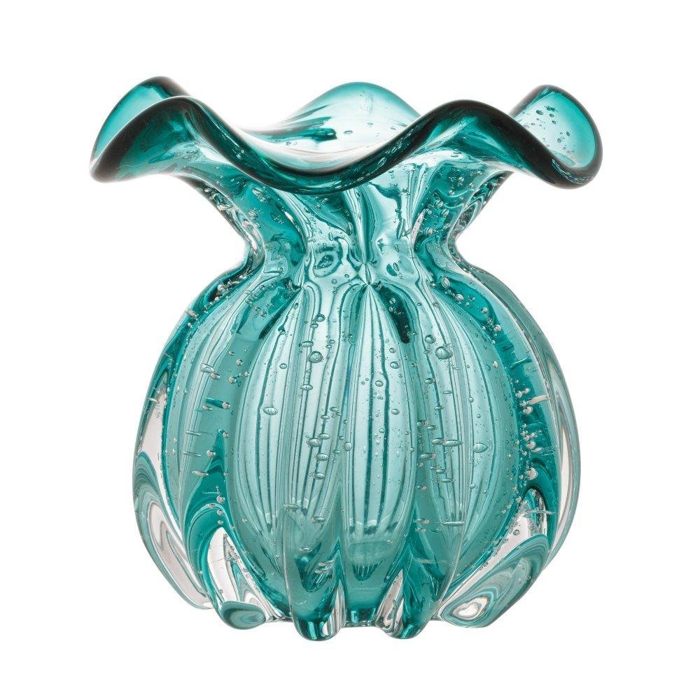 Vaso Wolff Italy de Vidro Tiffany 11,5cm x 13cm - 2