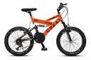 Ver imagem 1 de Bicicleta Gps Aro 20 Dupla Suspensão 21 Marchas Colli Laranja Neon