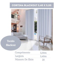 Cortina 5 Metros Tecido Blecaute Para Sala Pé Direito Duplo - 2