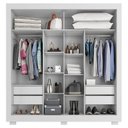 Ver imagem 2 de Guarda Roupa Casal Titanium Branco – Zanzini