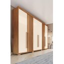 Ver imagem 5 de Guarda-roupa Norton 06 Pts. Nature/off White - Henn