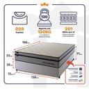 Ver imagem 3 de Cama Box Molas Ensacadas Preston Casal 138x188 King House