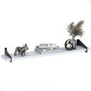 Ver imagem 2 de 4 Prateleiras Suspensa Estilo Industrial Madeira 60cm Fs Pb:branco