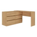 Ver imagem 7 de Mesa de Manicure Profissional de Canto em L com 6 Gavetas Organize Multimóveis MP6068 Madeirado