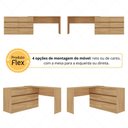 Ver imagem 6 de Mesa de Manicure Profissional de Canto em L com 6 Gavetas Organize Multimóveis MP6068 Madeirado