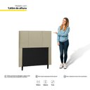 Ver imagem 3 de Cabeceira Cama Box Solteiro Donna 90cm Corano Bege - Desk Design