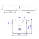 Ver imagem 5 de Cuba de Apoio Deca 40x40 L.11040.M.94 Quadrada com Mesa Ébano Fosco