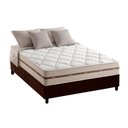 Ver imagem 1 de Cama Box Casal: Colchão Molas Anjos MasterPocket Ensacadas Classic + Base CRC Suede Marrom(138x188)