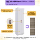 Ver imagem 5 de Guarda-roupas Solteiro 2 Portas Multimóveis Cr35217