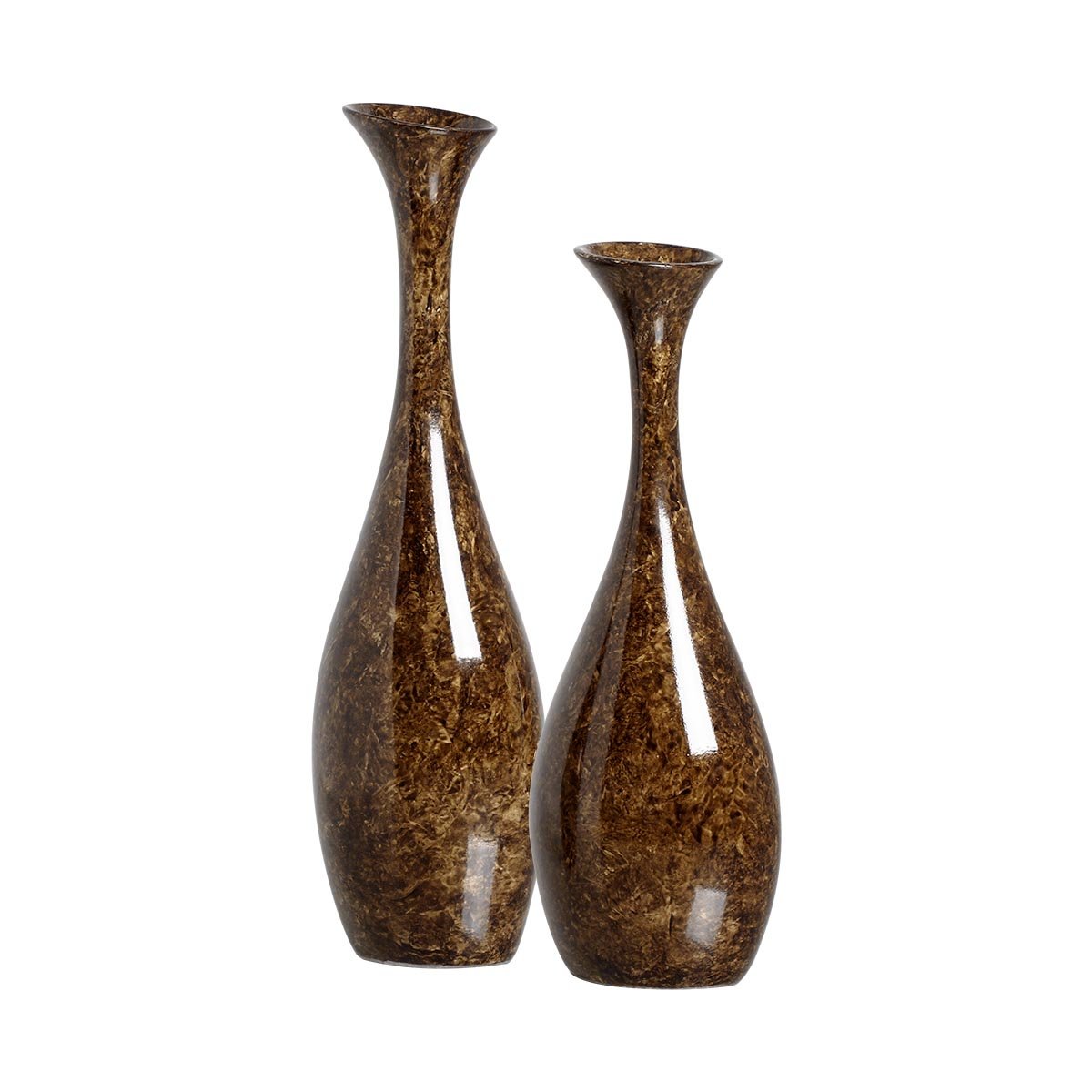 Dupla Vaso de Mesa Decorativo para Sala Marrom Petra Vanguard ...