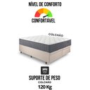 Ver mais imagens de Base Box Baú Queen Bipartido 158x198 Linho com Colchão Relax Fresh Molas Ensacadas