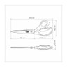 Tesoura de Costura Tramontina Profissional com Lamina de Aço Inox e Cabo de Polipropileno Onix 10" - 2