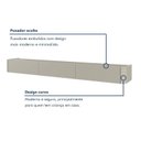 Ver imagem 7 de Rack Suspenso em MDF para TV Ate 75 Polegadas Oslo Off White