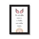 Ver imagem 1 de Quadro Por esta filha orava eu arco íris quarto bebe menina:Preto