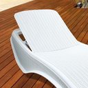 Ver imagem 4 de Kit 2 Espreguiçadeiras Dubai Premium Fibra Reclinável Praia Piscina Branco
