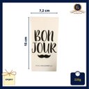 Ver imagem 3 de Quadrinho Decorativo Cerâmica Branco Bonjour Bigode Francês 15cm Columbus Gold
