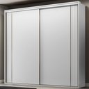 Ver imagem 1 de Guarda Roupa Casal 2 Portas MDF Ripado 2,42 m Imperium Belmax