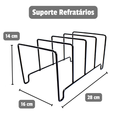 Organizador Armário Suporte P/ Tampas Formas Assadeiras Frigideiras Refratários Porta Decoração - 2