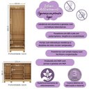 Ver imagem 3 de Quarto de Bebê Completo com Berço Americano 3 em 1 Fofura Multimóveis Mp4657 Madeirado/branco