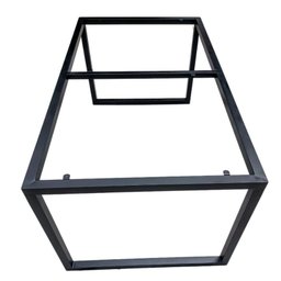 Base de Ferro Para Mesas de Jantar, Escritório ou Estudos -  Modelo Industrial Pés Unidos - 3