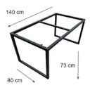 Ver imagem 5 de Base de Ferro Para Mesas de Jantar, Escritório ou Estudos -  Modelo Industrial Pés Unidos