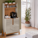 Ver imagem 1 de Aparador Buffet Balcão Cozinha Cantinho do Café para Sala de Estar e Jantar com 2 Portas e 2 Gavetas