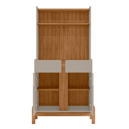 Aparador Buffet Balcão Cozinha Cantinho do Café para Sala de Estar e Jantar com 2 Portas e 2 Gavetas - 9