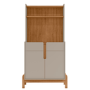 Ver mais imagens de Aparador Buffet Balcão Cozinha Cantinho do Café para Sala de Estar e Jantar com 2 Portas e 2 Gavetas