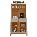 Ver imagem 5 de Aparador Buffet Balcão Cozinha Cantinho do Café para Sala de Estar e Jantar com 2 Portas e 2 Gavetas