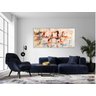 Quadro Artistico Abstrato Pintura Luxo em Tecido Canvas 130x60 cm - 5