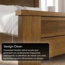 Ver mais imagens de Cama Solteiro em MDF com Cabeceira Frisada 103x202cm Paolo