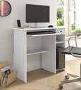 Ver imagem 2 de Mesa / Escrivaninha Para Computador e Estudo VIE Com Bandeja Retrátil 1 Gaveta Auxiliar Com Corrediç