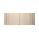 Ver imagem 4 de Painel Cabeceira Queen 160cm Liz Estofada Linho Moderna para Cama Box:Areia