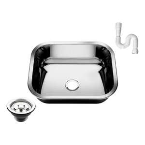 Cuba Pia Inox Industrial Lavanderia Aço 304 50x40x25 As
