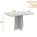 Ver imagem 2 de Mesa Anitta 120X80 - Ipê / Off White