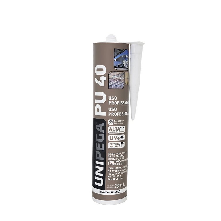 Adesivo Poliuretano Selante Pu40 Profissional Unipega Branco
