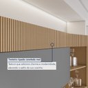 Ver mais imagens de Armário de Cozinha 4 Portas 2 Gavetas 160cm Torre Angular 100% MDF Realeza Marrom/Carvalho/Titânio
