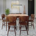 Ver imagem 5 de Mesa retangular 4 lugares para cozinha em madeira e 28 azulejos - Frutas